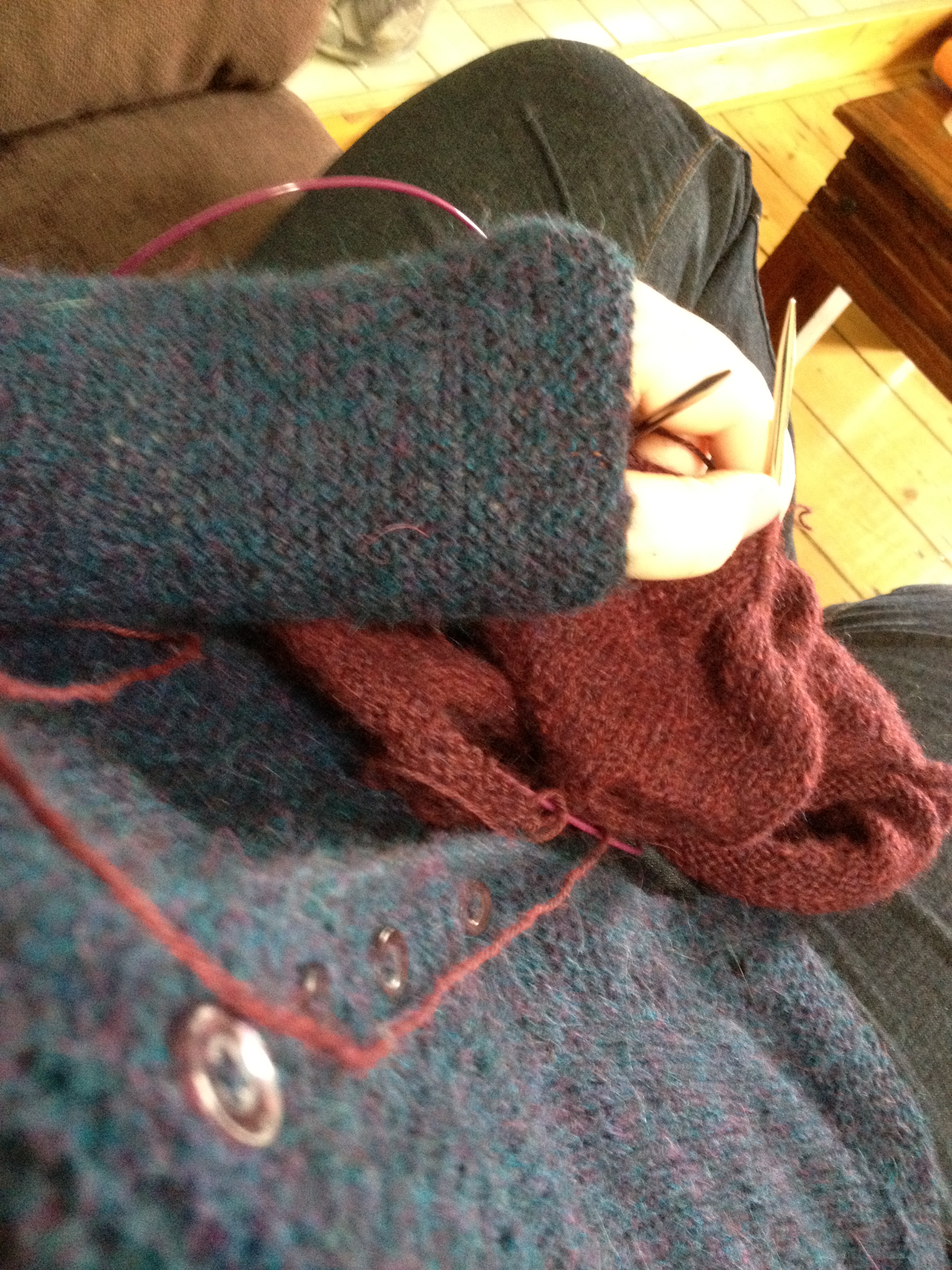 Making Maureen's Cria whilst wearing my own!